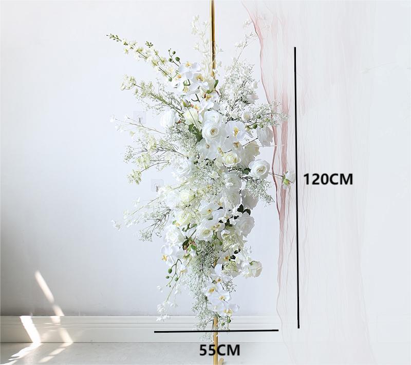 Wedding Wall Hanging Phalaenopsis and Sky Star Finished Background Decoration(Excluding Iron Frame&Scarf)